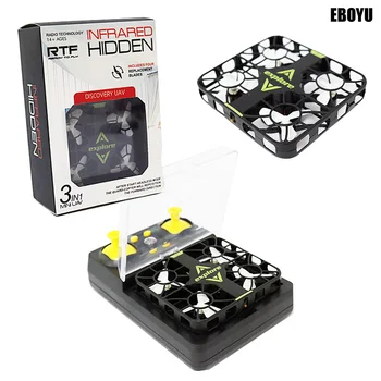 

EBOYU QS5015 Mini UAV GYRO Crashworthy Structure RC Nano Drone Multicolor LED Lights 3D Flip RC Quadcopter Drone RTF