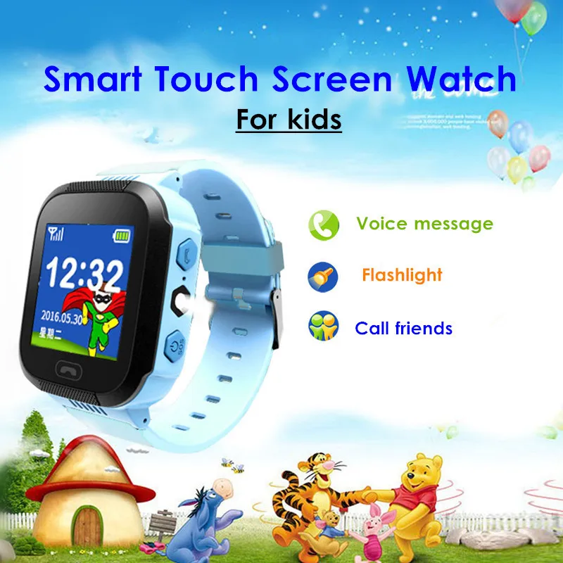 

KINCO Kids SMS Phone Call SOS Smart Watch 1.44 inch Bluetooth SIM Remote Control Safe Anti-lost Bracelet for IOS/Android