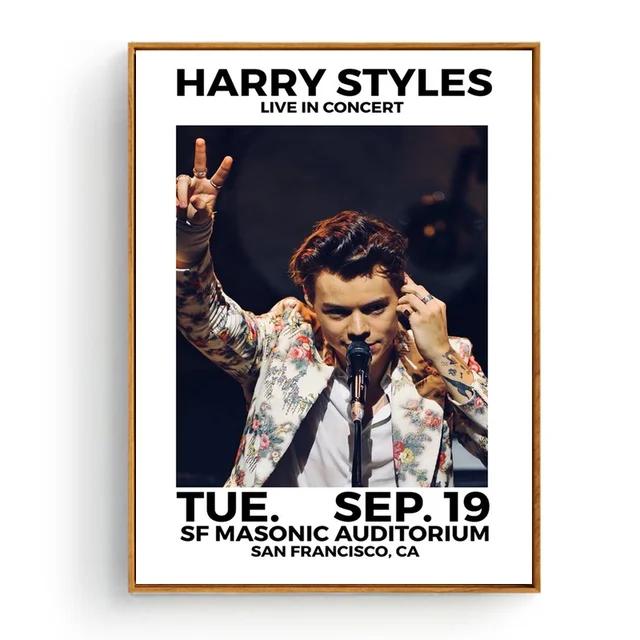 K-596 Harry Styles Music Music Singer Star Fabric Poster 20x30 24x36