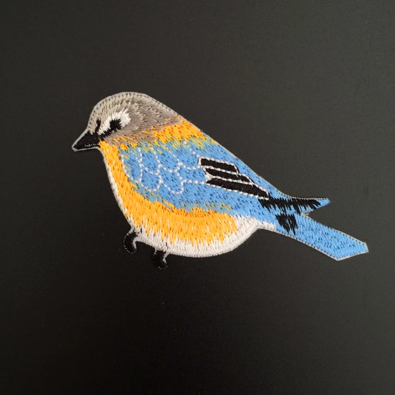 New Sale Birds 3.5*7.5cm Embroidered Patch Iron On Sewing Badge