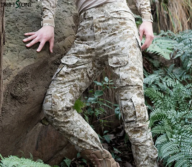 Лесной камуфляж тактические военные брюки мужские страйкбол Painball армии США брюки карго MAD HLD боевые брюки рабочая одежда