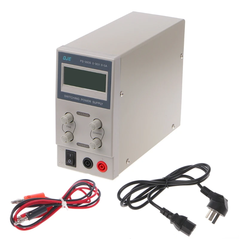 

OOTDTY DC 0-30V 0-5A 3 Digit Lab Power Supply Adjustable Switch Current Voltage Regulator