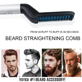 

Quick Beard Straightener Comb Multifunctional Hair Curler Straightening Permed Clip Comb Styler Electric Hair Tool Comb for Men