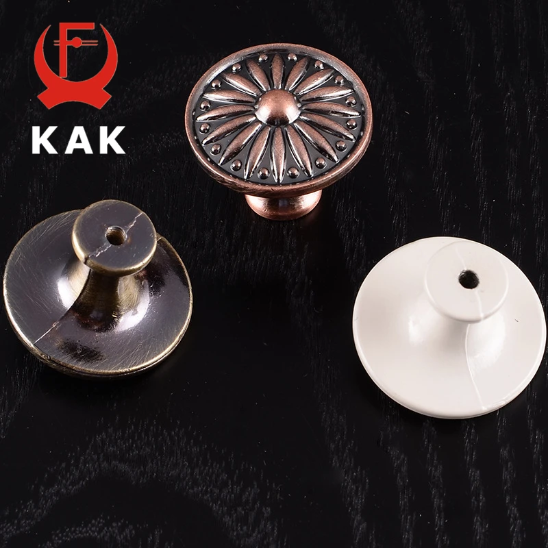 10PCS Antique Cabinet Knobs Handle Furniture Drawer Pulls For Kitchen Wardrobe