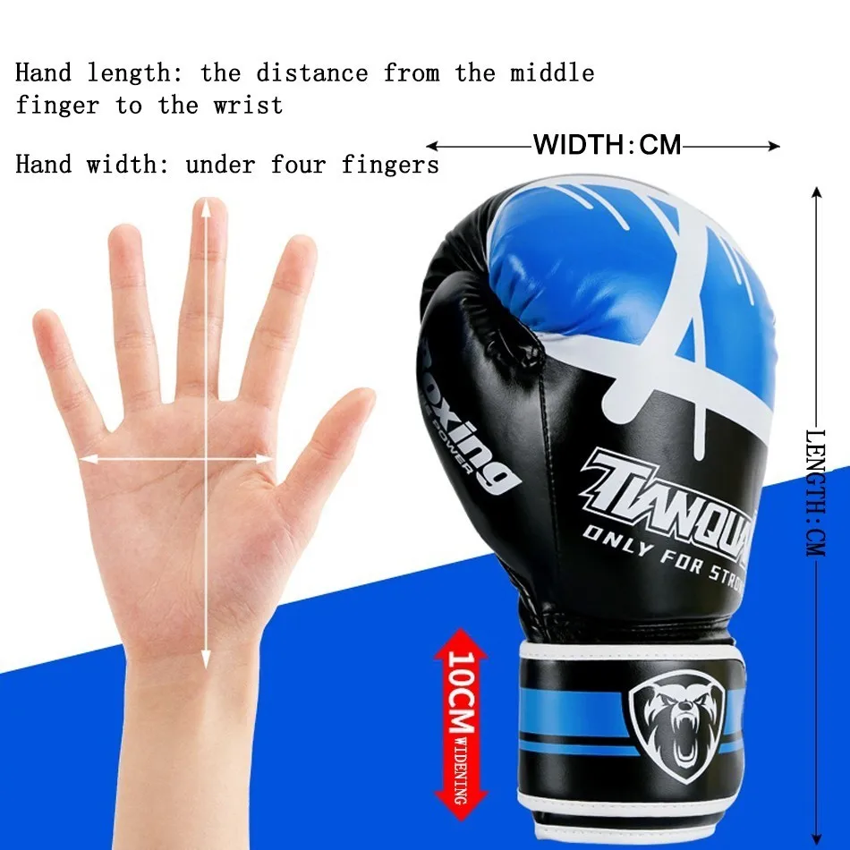 Взрослые кик боксерские перчатки из искусственной кожи карате Муай Тай Guantes De Boxeo