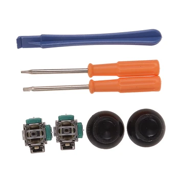 

3D Analog Joystick Stick Sensor Module Potentiometers& Thumbsticks Cap Torx T8 T6 Screwdrivers Repair Tool Wireless Controller