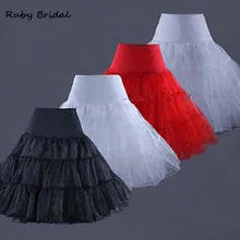 Рубиновые Свадебные горячая Распродажа трапециевидной формы для невесты белые черные красные свадебные Большие скидки подъюбник кринолин FY437