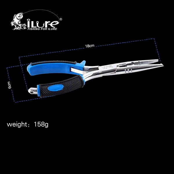 ILure متعددة الوظائف إكسسوارات صيد أسماك من الاستانلس استيل ل خيط صنارة الصيد القاطع كماشة الكارب الصيد هوك فصل أدوات pesca