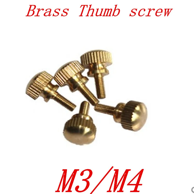 10pcs m3 M4 brass knurled step thumb screwin Screws from Home