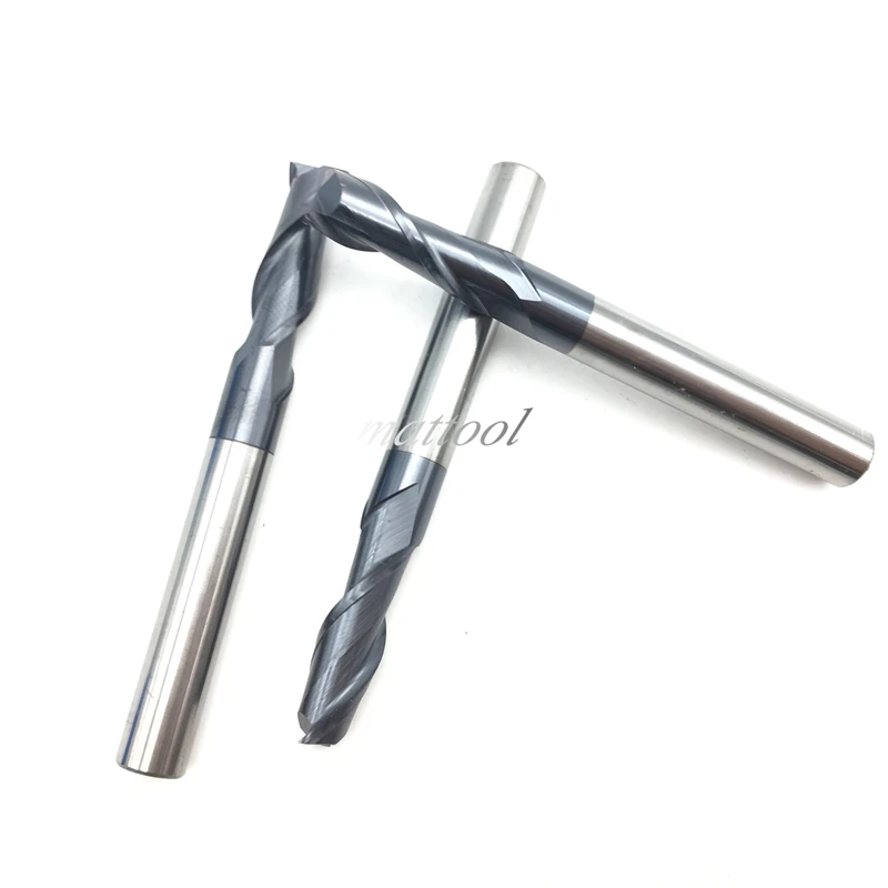 

10Pcs 2F-D8.0X75L HRC50 Carbide Tungsten Steel End Mills 2 Blade Flat Tungsten Steel End Mills CNC Screwdrivers Knife tools
