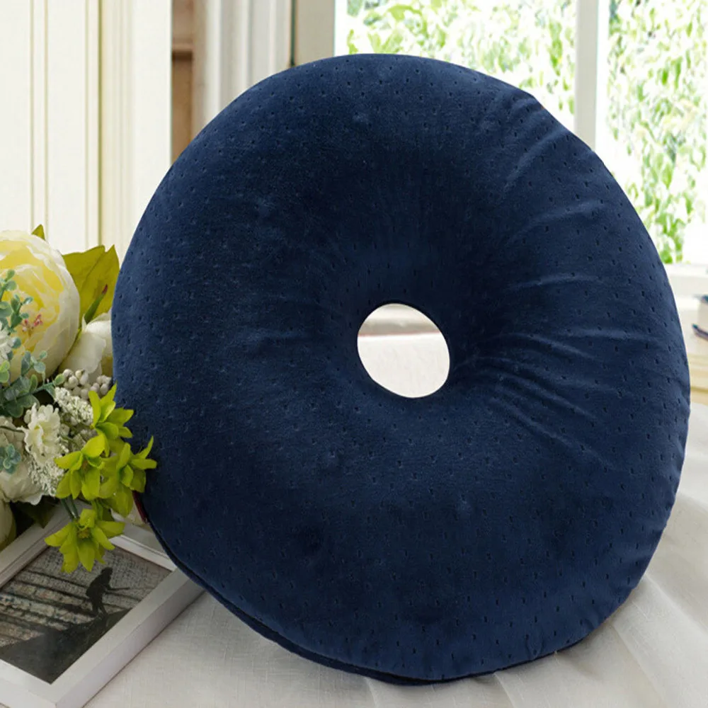 Купить подушки 5. Ортопедическая подушка Round Seat Cushion. Memory Foam круглая подушка. Ортопедическая подушка Бублик под копчик. Подушка с дыркой.