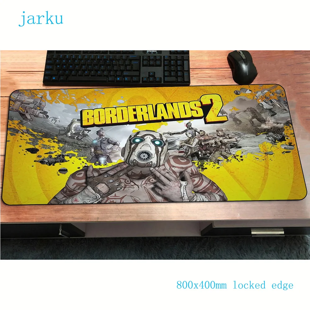 Borderland 2 коврик для мыши 800x400x2 мм игровой коврик для мыши подставка для запястья офисный notbook Настольный коврик аниме padmouse игры pc gamer коврики