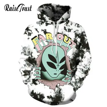 

Raise Trust Fashion 3d Sweatshirts Men Halloween Funny Skull top White Hoodies Harajuku Women Casual Couple Sportswear Hip Hop