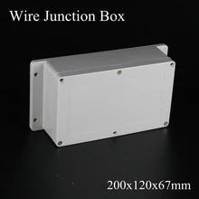 IP65 200x120x67 мм водонепроницаемый распределительный ящик пластиковый проект коробка Электрический зажим соединителя наружный корпус коробка настенное крепление