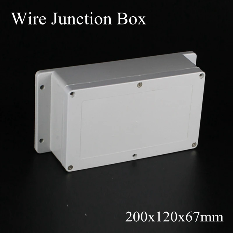 

IP65 200x120x67mm Waterproof Junction Box Plastic Project Box Electrical Connector Terminal Outdoor Enclosure Box Wall Mounting