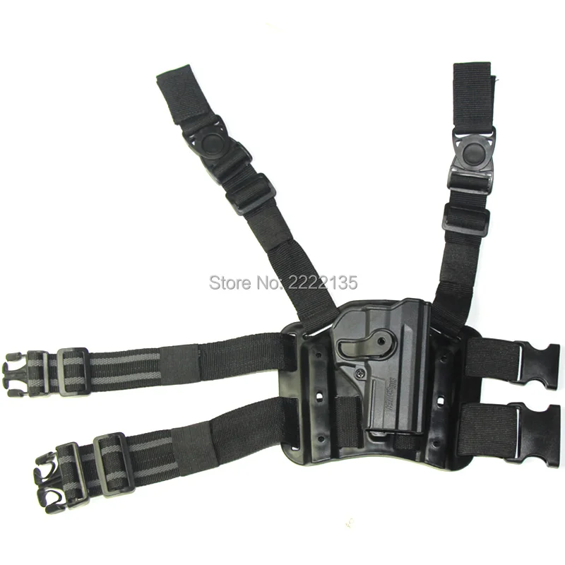 

Tactical Airsoft SP2022 Thigh Holster Combat Pistol Polymer Retention Roto RH Drop Leg Holster Sig Sauer Pro For SP2022/SP2009