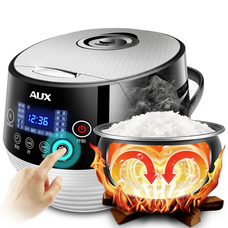220V AUX Intelligent 4L Electric Rice Cooker Full-automatic LED Touch Screen Multifunctional Heating Rice Cooker цена 220V AUX Intelligent 4L Electric Rice Cooker Full-automatic LED Touch Screen Multifunctional Heating Rice Cooker цены онлайн