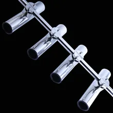 4 шт. нержавеющая сталь зажим на удочку держатель Полое Основание Регулируемый для 7/"-1"