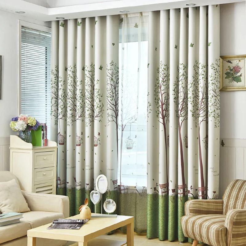 

Customized Curtains Blackout Curtain Flat Window Polyester Printed Modern Curtain High Shading Rate Home Decorative Drape