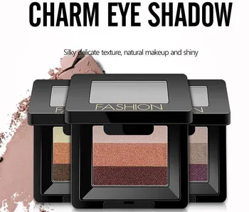 

BIOAQUA 3 Color Eye shadow In a palette Long Lasting waterproof Makeup powder Face Beauty Make Up Cream Shimmer Eyeshadow