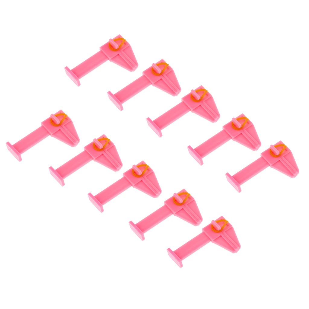 Kesoto 10pcs/set Plastic Nail Repair Clip Nail Tips Reshape Tool Nail Pincher Portable design Easy to oparate
