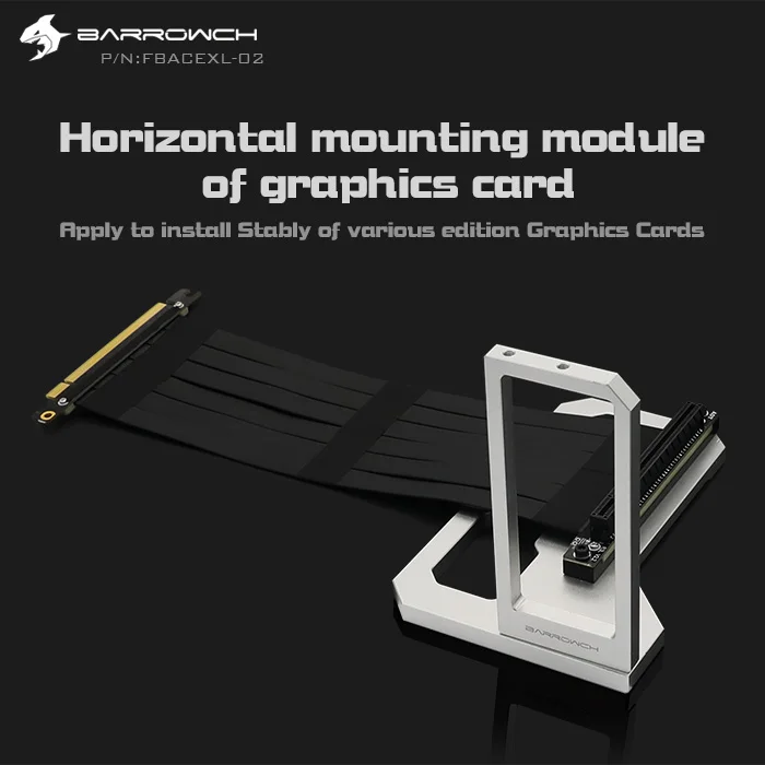 Barrowch FBACEXL-02, видеокарта Быстрый модуль, для Mobula модульная панель чехол 20 см - Цвет лезвия: Silver