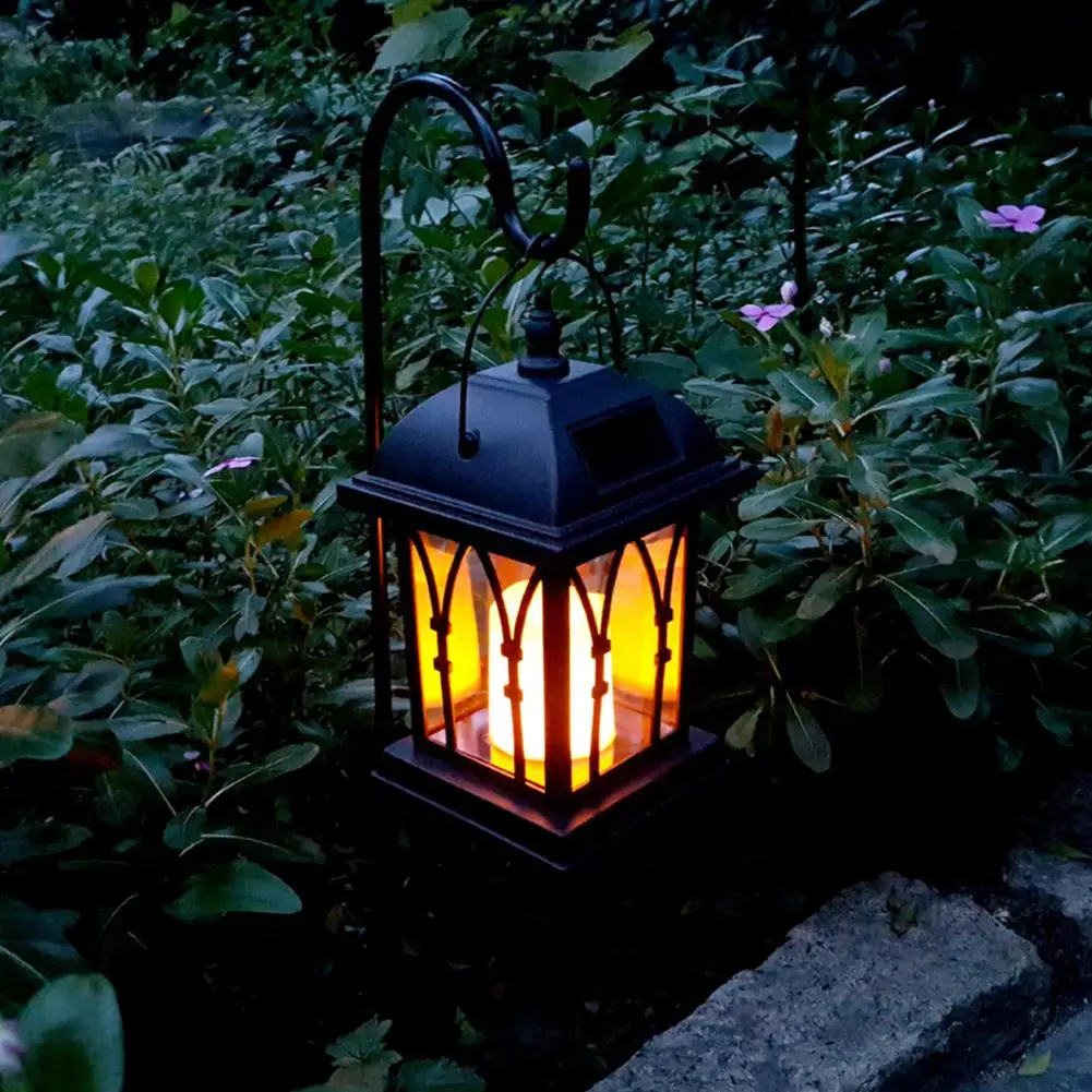 

Solar Garden Landscape Lamp with Candle Intelligent Light Control Night Light Handing Lights Home Yard Decoration 80x15x15cm