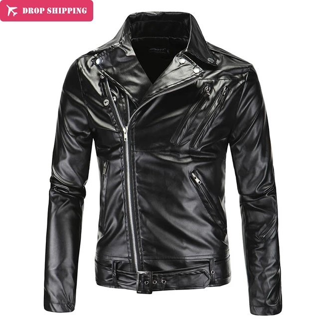 Envmenst Causal Leather Jackets Male Autumn Winter More Zipper Outerwear Hot Sale Good Quality Jacket Motorcycle Coat