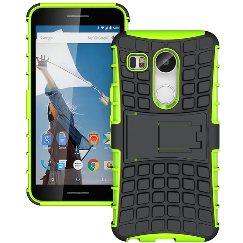 

Rugged Armor Phone Case for Google Nexus 5X Case for Nexus 5X H790 H791 Shockproof Hard Silicone Back Cover For Google Nexus 5 X