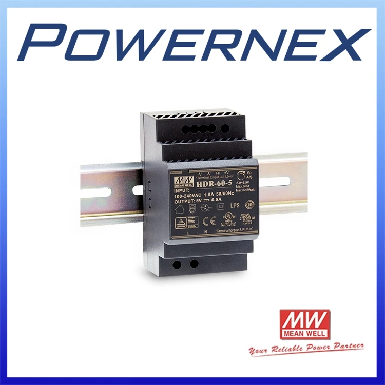 

[PowerNex] MEAN WELL original HDR-60-48 60W Ultra Slim Step Shape DIN Rail MEANWELL HDR-60