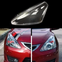 Для Nissan Tiida 2011-2013 передние фары прозрачные абажуры лампы оболочки маски фары крышка объектива фары стекло