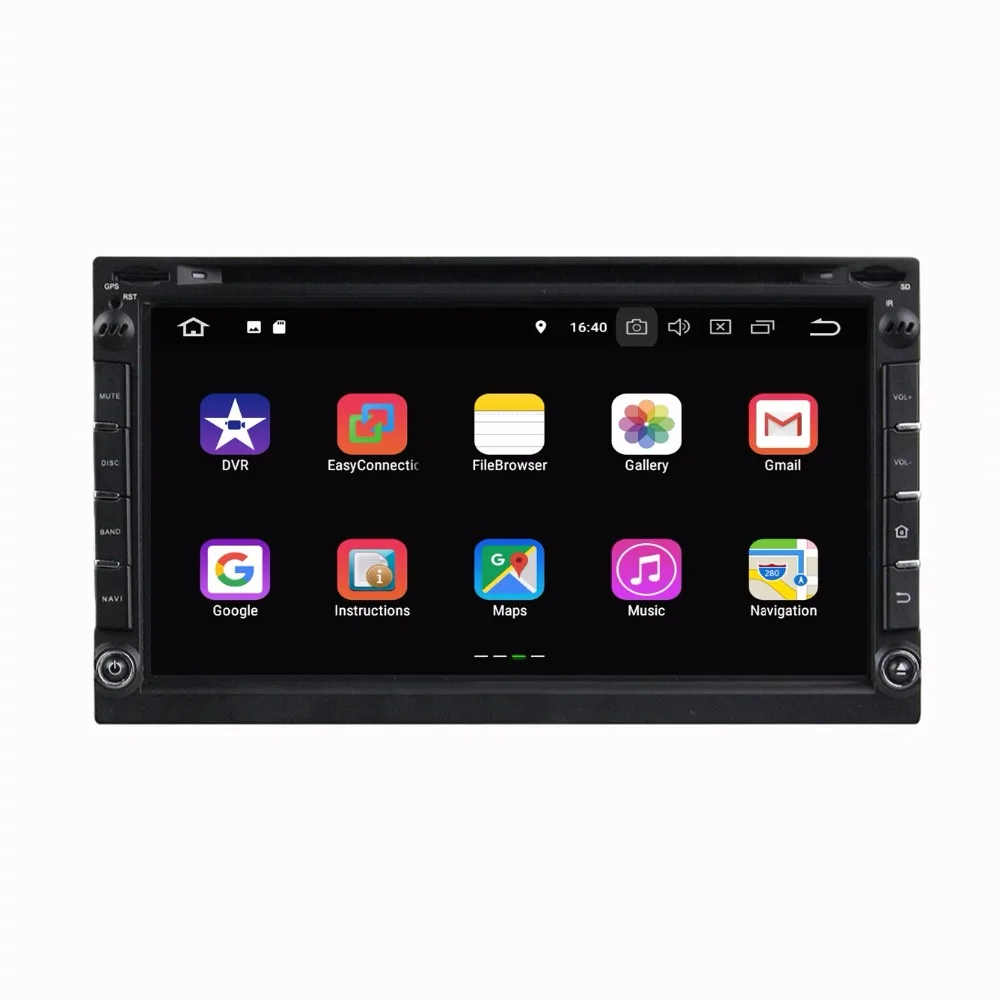 Discount 2GB RAM 2 din 6.95" Android 8.1 Universal Car Radio DVD GPS Multimedia Head Unit With Bluetooth WIFI TV USB Mirror-link 2