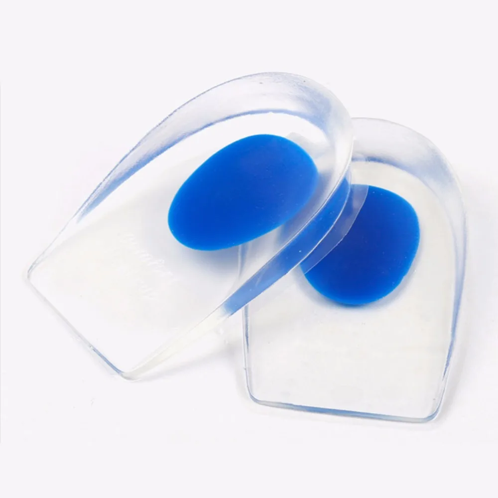 

1 Pair Grade Gel Heel pain spur relief Pad Silicone Cups Ankle Cushion Shock Absorb Support foot care Cup Insoles Massager