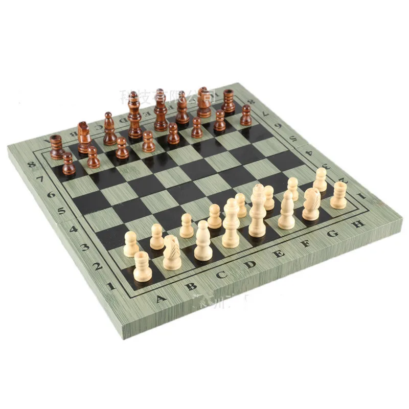 

2019 Foreign Trade New Wooden Jigsaw Puzzle Folding Chess 22*11*3cm chess board