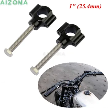 

Motorcycle 1" Handlebar Risers Cafe Racer Universal 25mm Bar Mount Clamp For Honda Yamaha Harley XS650 CB125 XSR700 Choppers