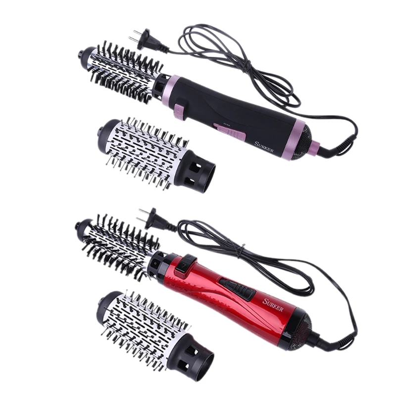 

1Set 2 in 1 Hot Air Brush Dryer Curling Rod Hair Styling Tools Automatic Rotating High Quality