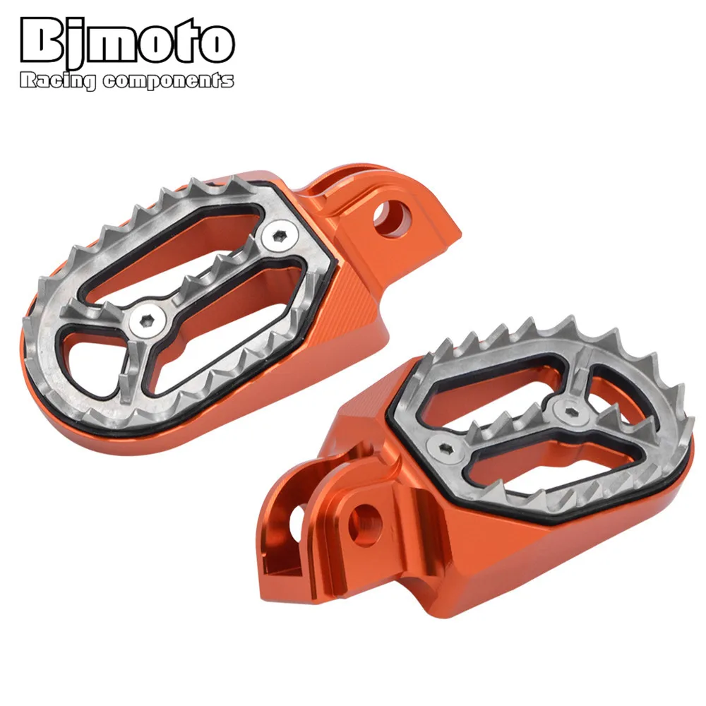 

BJMOTO Motorcycle Dirt Bike CNC Foot Pegs Rests Pedals Pivot Footrest For KTM Husavama 85cc-530cc ALL 2005-2015 Motorbikes