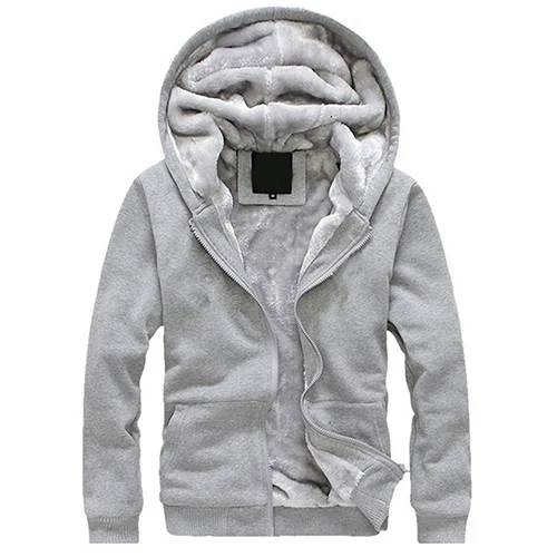 

2Pcs Men Thick s Padded Zipper Twinset Sweatsuit Tracksuit Top Pants