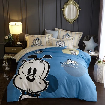 

Home textile new all cotton cartoon grinding MAO. cute litlle bobdog four-piece set.suit for Kids Bedspreads.bedding set .