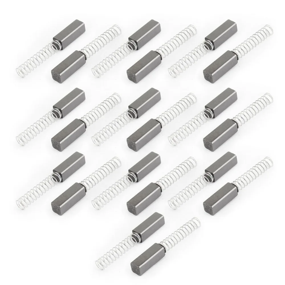 

Uxcell New Hot 20pcs/10 Pairs Electric Drill Motor Carbon Brushes 12 x 4 x 4mm Power Tool Replacement 3cm/ 1.18'' Total Length