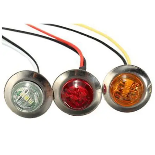 12V LED Side Marker Light Clearance Indicator Lamp Truck Trailer Caravan Lorryin Car Headlight