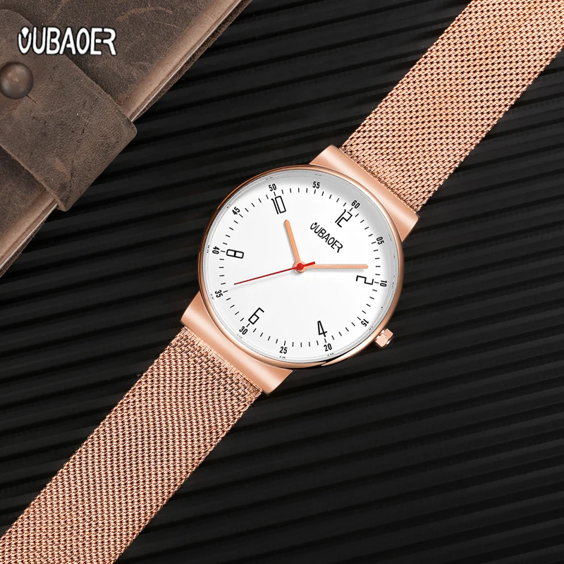 Мужские часы OUBAOER спортивные модные кварцевые наручные повседневные