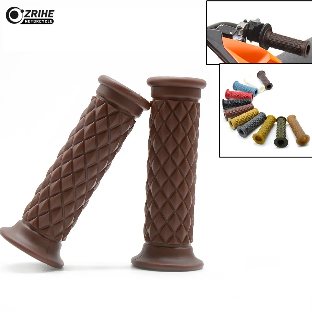 7/8" 22/ 24mm Motorcycle Grips Cafe Racer Round Handlebar Grips Street bike for KTM 144 150 SX XC 200XC-W 200EXC 200 Duke 690
