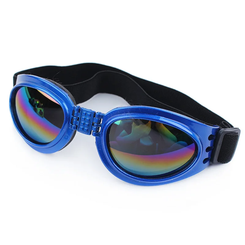 Модные крутые солнцезащитные очки для собак, защитные очки для глаз, средних и больших собак, летние аксессуары для домашних животных - Цвет: blue