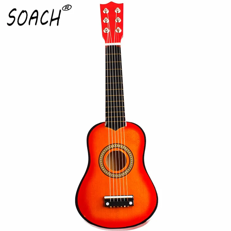 SOACH ukulele concert 21 дюймов 6 струнная Акустическая гитара дети начинающих