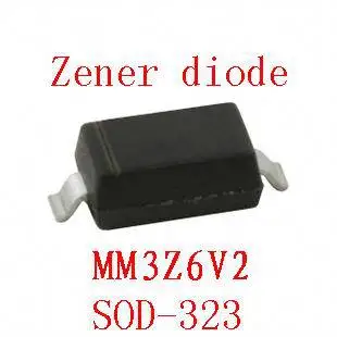 

0805 smd zener diode sod-323 MM3Z6V2 100pcs