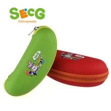 SECG милый Футляр для очков, защитный футляр для очков, сумка на молнии, брендовые дизайнерские аксессуары для детей