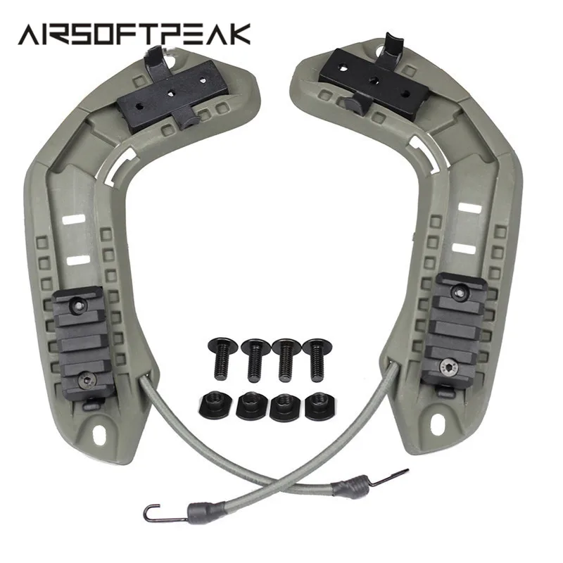Адаптер для крепления на шлем с ремешком OPS Core|helmet side rail|tactical paintball helmetshelmet accessories |