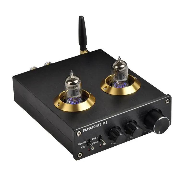 Новый M8 HIFI 6J1 трубчатый Bluetooth цифровой усилитель TPA3116 аудио мощности|Усилители