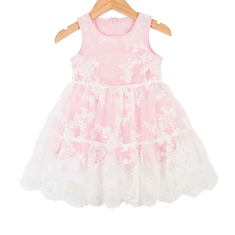 

Embroidery girl dress / pink and white and coffee colors available